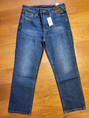 Banana Republic Womens High Rise Straight Dark Blue Jeans 29P